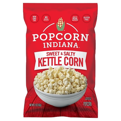 Popcorn Indiana Sweet & Salty Kettle Corn, 6 x 2.1 oz Case - DOT product image 2