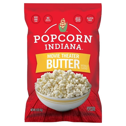 Popcorn Indiana Movie Theater Butter Popcorn, 6 x 1.5 oz Case - DOT product image 2