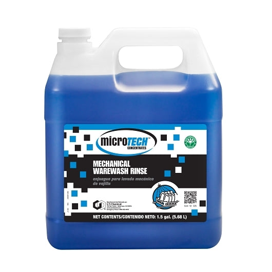 Microtech Mechanical Warewash Rinse, 2 x 1.5 GA Case - Cleaners & Sanitizers