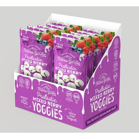 Nature's Garden Probiotic Mixed Berry Yoggies Single Serve, 5 x 10 x 1 each Case - Dried Fruit & Fruit Snacks - image 2