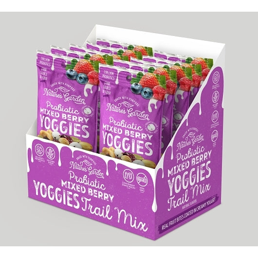 Nature's Garden Probiotic Mixed Berry Yoggies Trail Mix Single Serve, 5 x 10 x 1 each Case - Nuts & Seeds - image 2