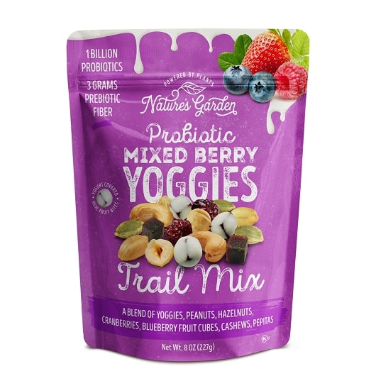 Nature's Garden Probiotic Mixed Berry Yoggies Trail Mix Single Serve Bags, 12 x 8 oz Case - Nuts & Seeds - image 2