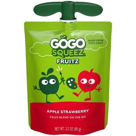Gogo Squeez Apple, Banana & Strawberry Applesauce Variety Pack, 6 x 12 each Case - DOT product image 8