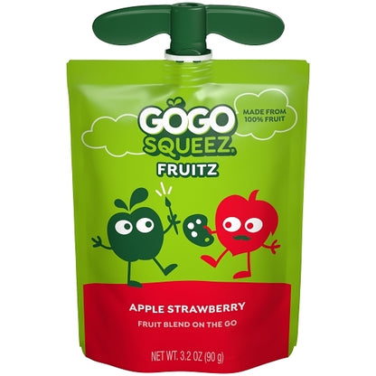 Gogo Squeez Apple, Banana & Strawberry Applesauce Variety Pack, 6 x 12 each Case - DOT product image 8