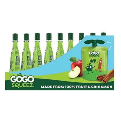 Gogo Squeez Cinnamon Applesauce Tray Pack, 1 x 18 ct Case - DOT product image 2