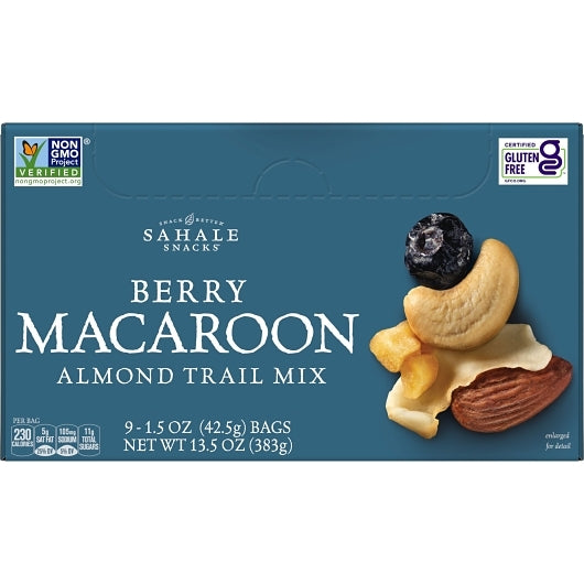 Sahale Almond Berry Macaroon, 12 x 9 x 1.5 oz Case - Nuts & Seeds