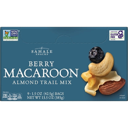 Sahale Almond Berry Macaroon, 12 x 9 x 1.5 oz Case - Nuts & Seeds