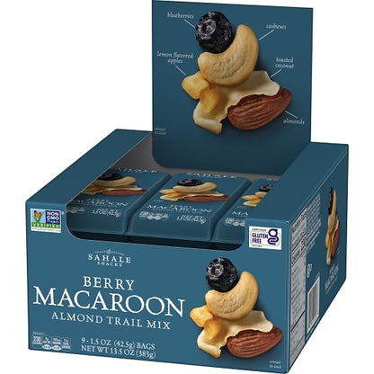 Sahale Almond Berry Macaroon, 12 x 9 x 1.5 oz Case - GS1 open-case image