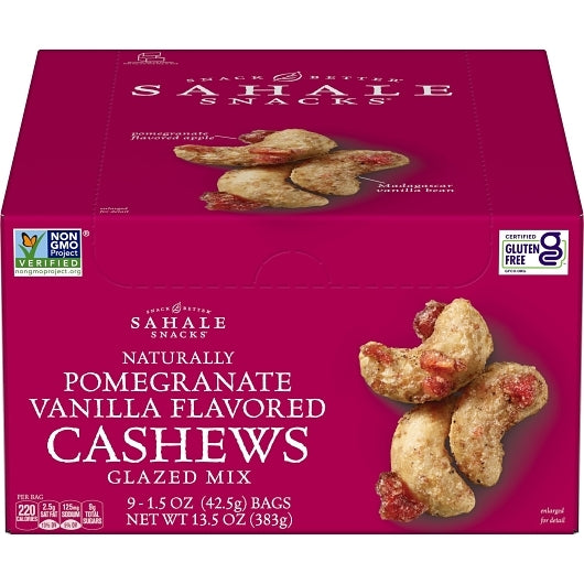 Sahale Cashew Pomegranate, 12 x 9 x 1.5 oz Case - Nuts & Seeds