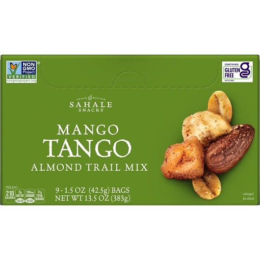 Sahale Mango Tango Almond Display, 12 x 9 x 1.5 oz Case - Nuts & Seeds