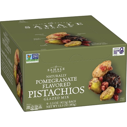 Sahale POMEGRANATE PISTACHIOS GLAZED MIX, 12 x 9 x 1.5 oz Case - DOT product image 6