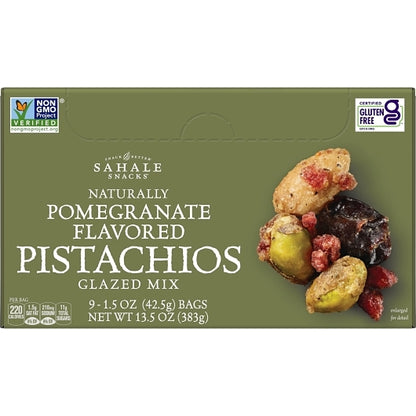 Sahale POMEGRANATE PISTACHIOS GLAZED MIX, 12 x 9 x 1.5 oz Case - DOT product image 4