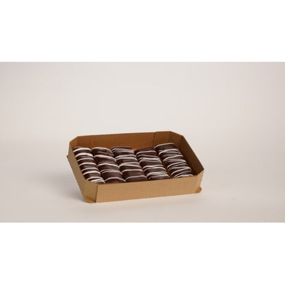 Talerico Bakery Chocolate Iced Butter Crème Filled Long John, 20 x 5.2 oz Case - Bakery & Desserts