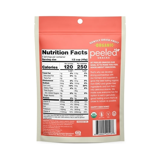 Peeled Snacks Organic Dried Tropical Blend, 12 x 2.8 ct Case - DOT product image 3