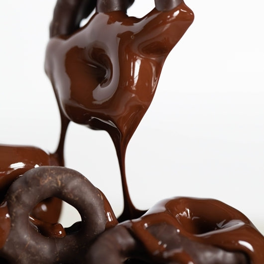 Jojo's Chocolate Dark Chocolate Covered Pretzels, 6 x 3 oz Case - Candy & Confections