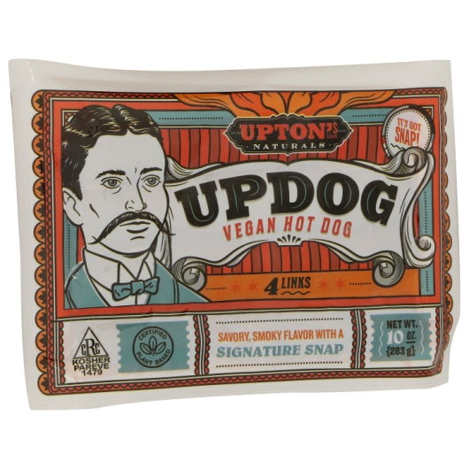 Upton's Naturals UPDOG VEGAN HOT DOGs, 6 x 10 oz Case - DOT product image 3