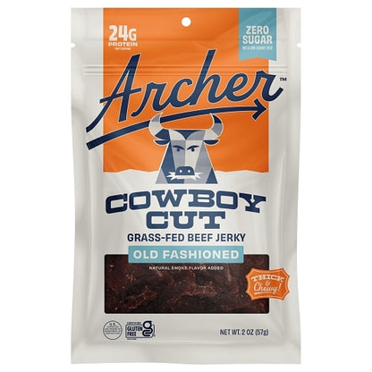 Country Archer Jerky Co Cowboy Cut Old Fashioned Beef Jerky, 12 x 2 oz Case - DOT product image 8