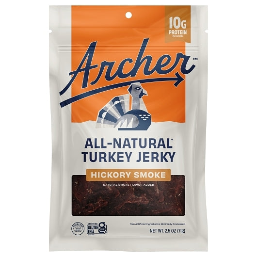 Country Archer Jerky Co Hickory Smoke Turkey Jerky, 12 x 2.5 oz Case - DOT product image 4