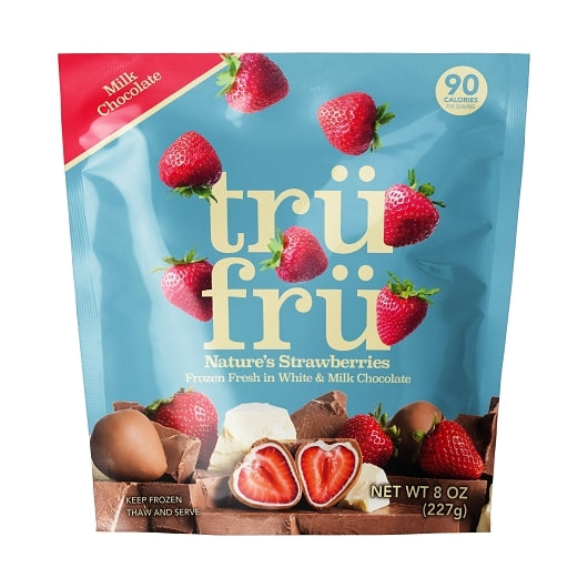 Tru Fru Frozen Whole Strawberries In White & Milk Chocolate, 6 x 8 oz Case - DOT product image 2