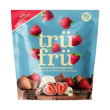 Tru Fru Frozen Whole Strawberries In White & Milk Chocolate, 6 x 8 oz Case - DOT product image 2