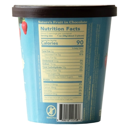 Tru Fru Frozen Whole Strawberries In White & Milk Chocolate, 8 x 5 oz Case - Frozen Fruit - image 2