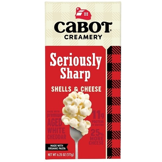 Cabot Mac & Cheese Seriously Sharp, 12 x 6.25 oz Case - Prepared Foods