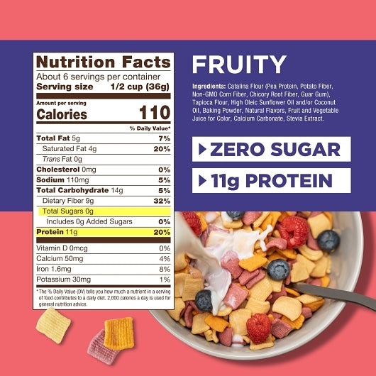 Catalina Snacks Crunch Fruity Cereal, 6 x 9 oz Case - Breakfast Foods