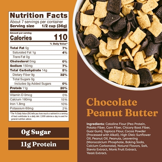 Catalina Snacks Crunch Chocolate Peanut Butter Cereal, 6 x 9 oz Case - DOT product image 8