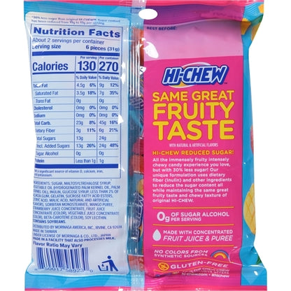 Hi-Chew Reduced Sugar Candy Peg Bag, 8 x 2.12 oz Case - DOT product image 2