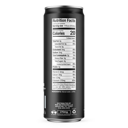 Rise Brewing Co. Original Black Cold Brew Coffee, 12 x 11 fl oz Case - Coffee & Tea - image 2