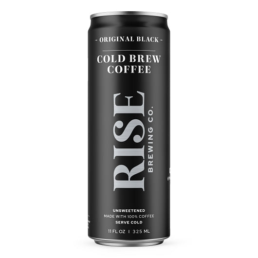 Rise Brewing Co. Original Black Cold Brew Coffee, 12 x 11 fl oz Case - Coffee & Tea