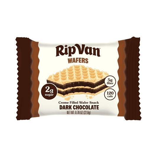 Rip Van Low Sugar Dark Chocolate Wafer, 4 x 16 x 0.77 oz Case - Bakery & Desserts