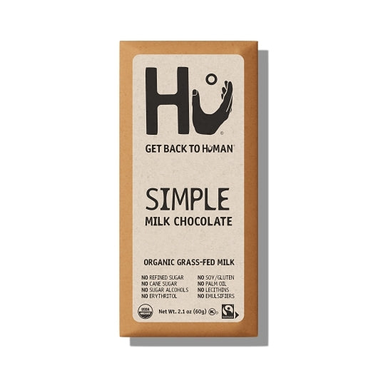 Hu Simple Milk Chocolate Bar, 4 x 6 x 2.1 oz Case - Candy & Confections