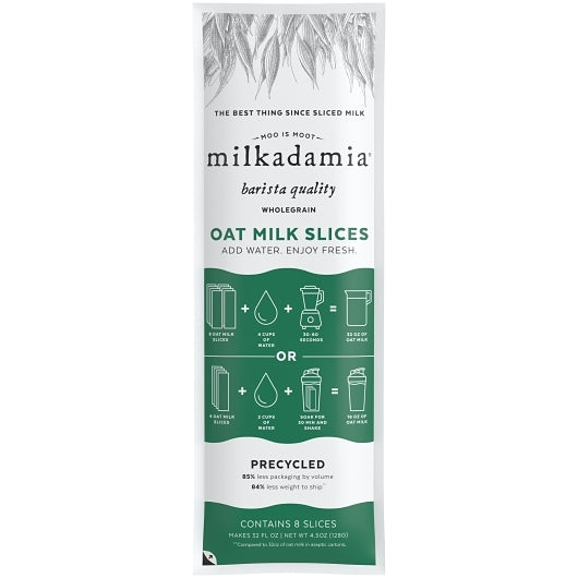 Milkadamia Oat Milk Slices, 10 x 9 x 4.5 oz Case - Beverages