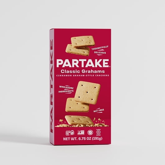 Partake Foods Classic Grahams Crackers, 6 x 6.75 oz Case - Crackers & Grahams - image 2