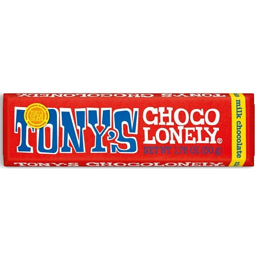 Tony's Chocolonely 32% Milk Chocolate Bar Small Case, 20 x 1.76 oz Case - Candy & Confections
