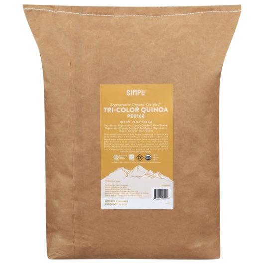 Simpli Regenerative Tricolor Quinoa Bulk, 1 x 25 lb Case - Rice & Grains - image 2