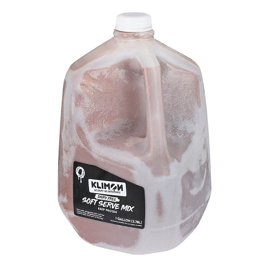 Klimon Dairy-Free Chocolate Deluxe Soft Serve Liquid Base Mix, 4 x 1 GA Case - Pantry Ingredients