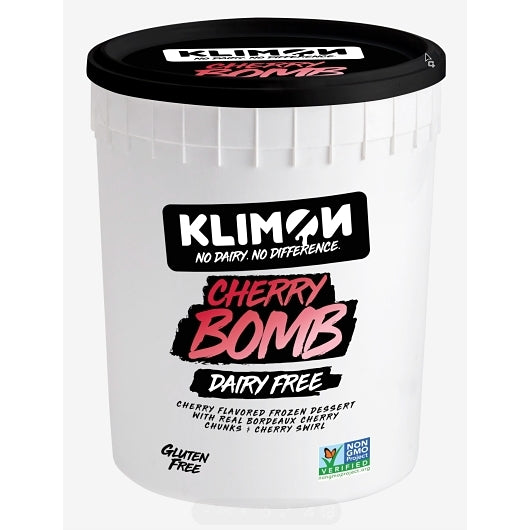 Klimon Dairy-Free Cherry Bomb Frozen Dessert, 1 x 17 lb Case - Frozen Fruit