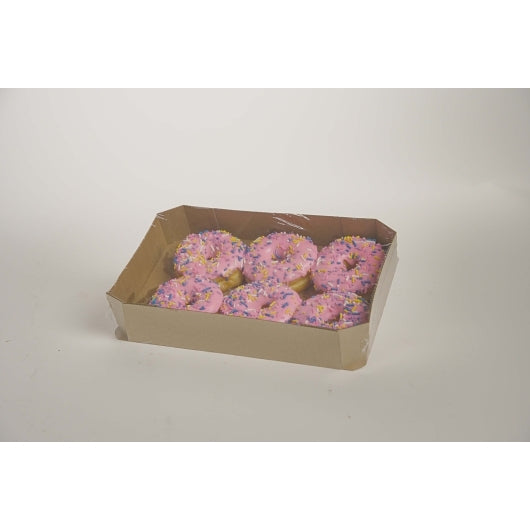 Talerico Bakery Glazed Yeast Ring, Pink Iced Yeast Ring, Boston Creme Bismarck & Apple Fritter Assorted Box, 1 x 23 ct
