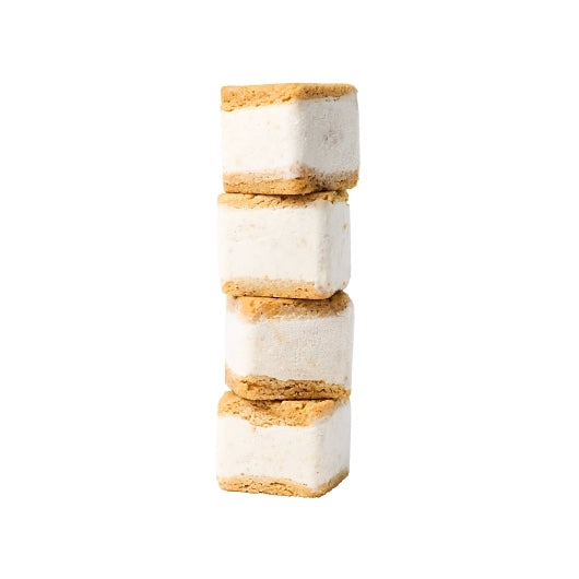 Nightingale, Inc. Baked From Scratch Banana Pudding Chomp Size Ice Cream Sandwiches, 7 x 11.85 oz Case - Frozen Fruit -