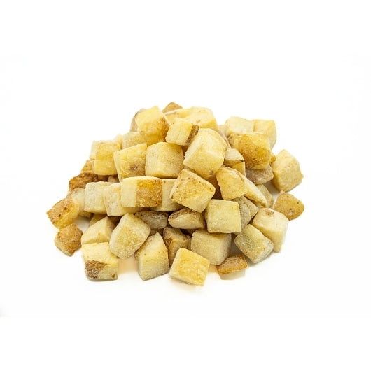 Frites Street 3/4" Twice Fried Breakfast Home Fries, 6 x 5 lb Case - Frozen Potatoes Sides