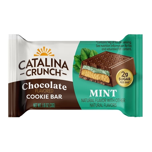 Catalina Crunch Dark Chocolate Cookie Bar With Mint, 6 x 4 x 1.16 oz Case - Bakery & Desserts