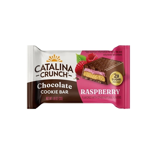 Catalina Crunch Dark Chocolate Cookie Bar With Raspberry, 6 x 4 x 1.73 lb Case - Bakery & Desserts
