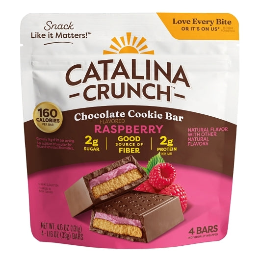 Catalina Crunch Dark Chocolate Cookie Bar With Raspberry, 6 x 4 x 1.73 lb Case - Bakery & Desserts - image 2