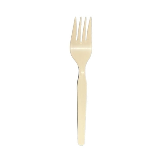 StrawFish 6" Fork Unwrapped Natural Biodegradable, 1 x 1000 ct Case - Flatware