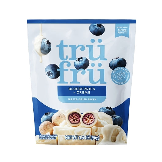 Tru Fru Dried Blueberries In Creme, 6 x 3.4 oz Case - Candy & Confections