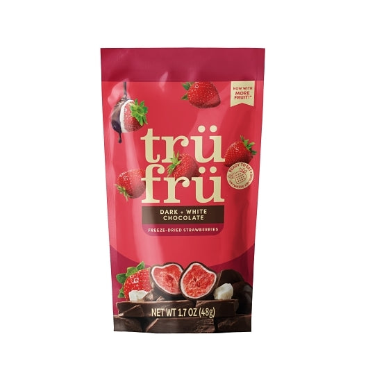 Tru Fru Strawberries In White & Dark Chocolate, 12 x 1.7 oz Case - Candy & Confections