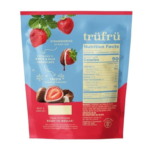 Tru Fru Frozen Whole Strawberries In White & Milk Chocolate, 6 x 18 oz Case - Frozen Fruit - image 2
