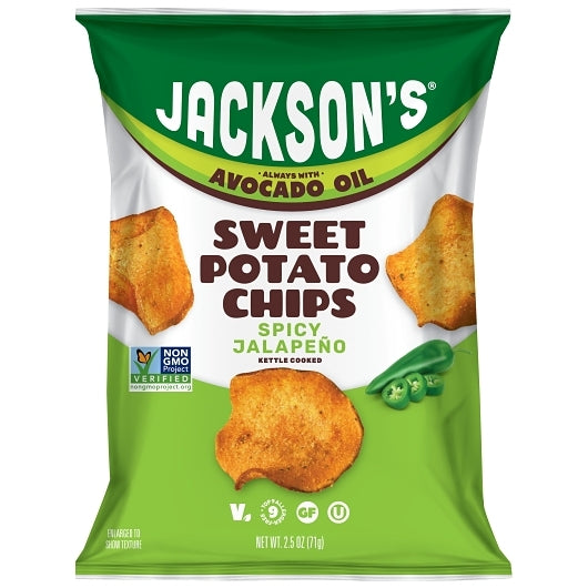 Jackson's Spicy Jalapeno Sweet Potato Chips, 8 x 2.5 oz Case - Snacks - image 2